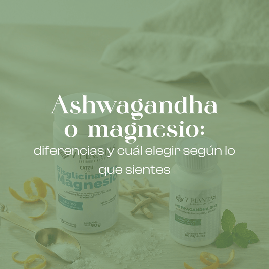 Ashwagandha o magnesio: diferencias y cuál elegir según lo que sientes