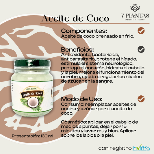 Aceite de Coco 130ml