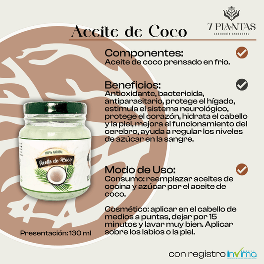 Aceite de Coco 130ml